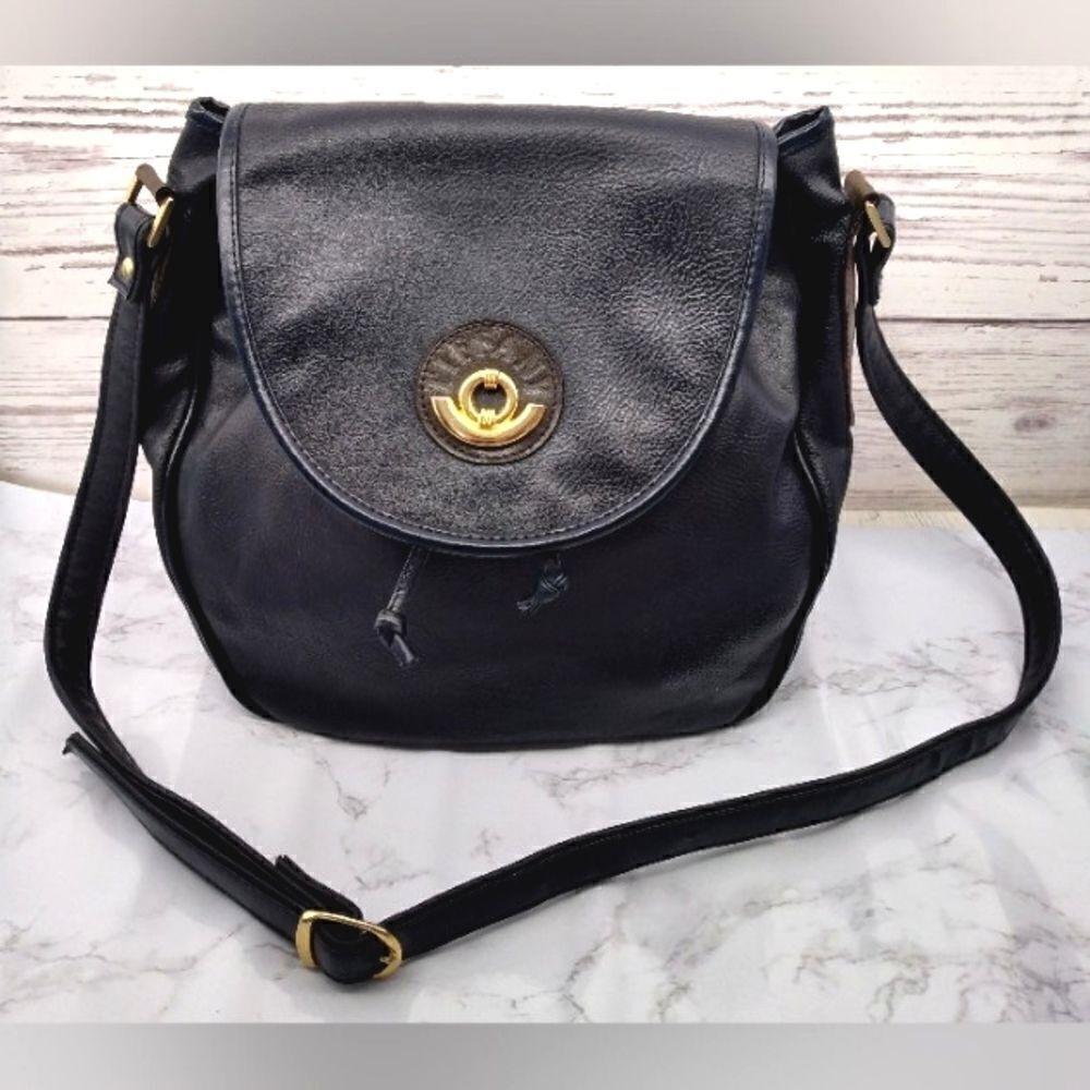 Tiffany Draw String Bucket Bag Crossbody Bag Purse Vintage Vegan Leather